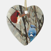 Rood, wit en blauw keramisch ornament (Rechts)