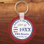 Rood-wit en blauw-klasse reünie-cadeautjes persona sleutelhanger (Voorkant)