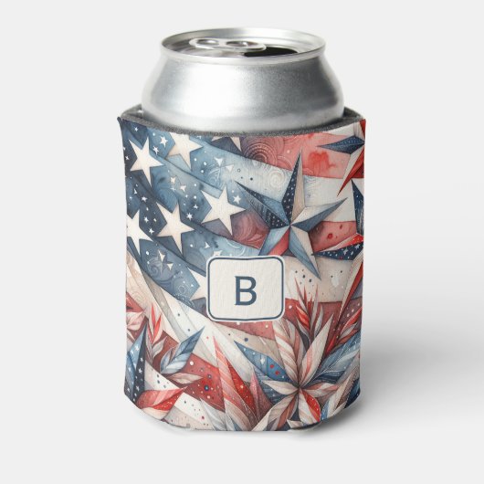 Rood wit en blauw Koelbox Blikjeskoeler (Blikje Achterkant)