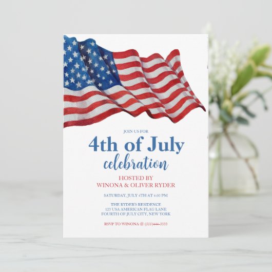 Rood, wit en blauw koord Lichten 4th van de Partij Kaart (Staand voorkant)