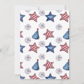 Rood, wit en blauw koord Lichten 4th van de Partij Kaart (Achterkant)