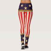 Rood, wit en blauw leggings (Achterkant)