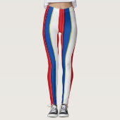 Rood wit en blauw leggings (Voorkant)