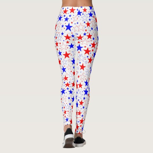 Rood wit en blauw leggings (Achterkant)