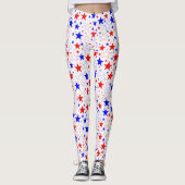 Rood wit en blauw leggings (Voorkant)