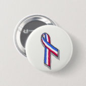 Rood wit en blauw lintje. ronde button 5,7 cm (Voorkant /achterkant)