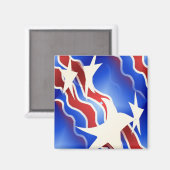 Rood, wit en blauw magneet (Voorkant / Achterkant)