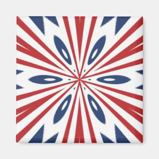 rood, wit en blauw magneet (Voorkant)