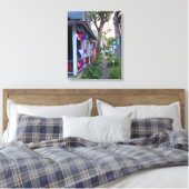 Rood, wit en blauw - Martha's wijntuin Canvas Afdruk (Insitu (Slaapkamer))