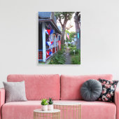Rood, wit en blauw - Martha's wijntuin Canvas Afdruk (Insitu (Woonkamer))
