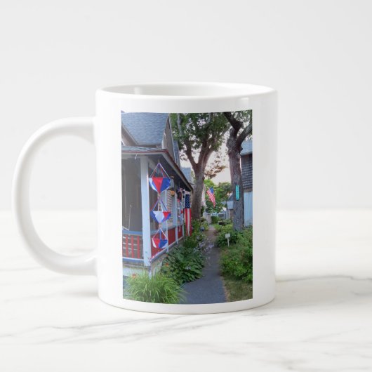 Rood, wit en blauw - Martha's wijntuin Grote Koffiekop (Links)