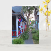 Rood, wit en blauw - Martha's wijntuin Kaart (Gele Bloem)