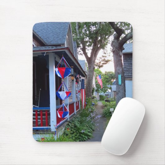 Rood, wit en blauw - Martha's wijntuin Muismat (Met muis)