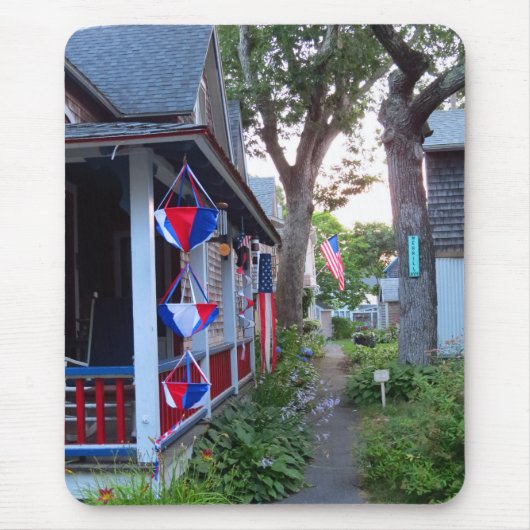 Rood, wit en blauw - Martha's wijntuin Muismat (Voorkant)