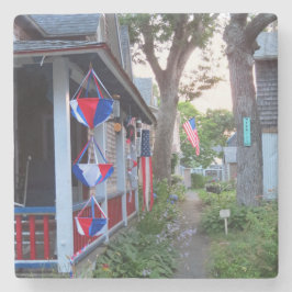 Rood, wit en blauw - Martha's wijntuin Stenen Onderzetter