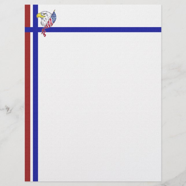 Rood wit en blauw met Eagle (Voorkant)