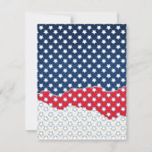 Rood wit en blauw met sterren op 4 juli (Achterkant)