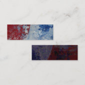 Rood wit en blauw mini visitekaartje (Voorkant / Achterkant)