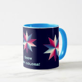 Rood, wit en blauw mok (Voorkant rechts)