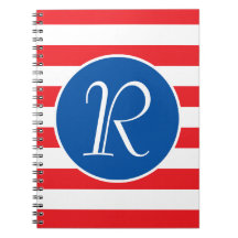 Rood wit en blauw monogram