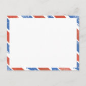 Rood wit en blauw Mrs. Altijd rechts Briefkaart (Achterkant)