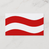 Rood wit en blauw OH Ohio Map State Visitekaartje (Achterkant)