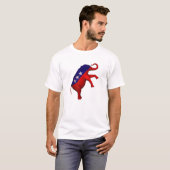 Rood wit en blauw olifant t-shirt (Voorkant volledig)