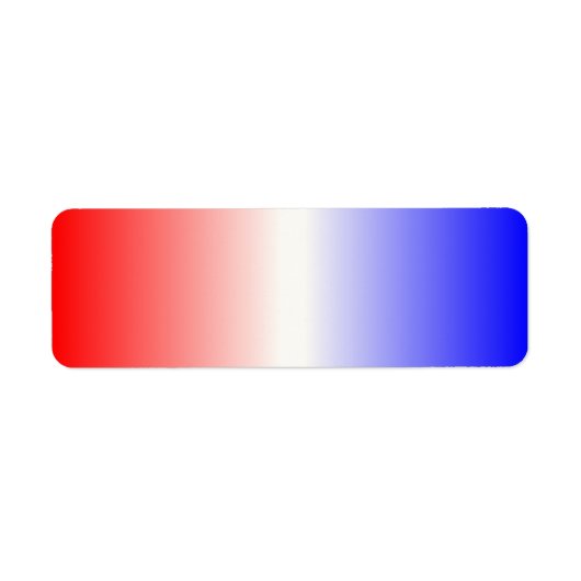 Rood Wit en Blauw Ombre Etiket (Voorkant)