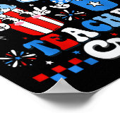 Rood Wit En Blauw Onderwijs Bemanning Amerikaanse Poster (Hoek)