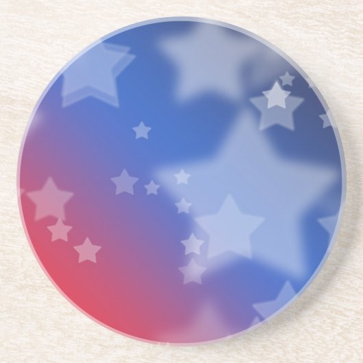 Rood wit en blauw Onderzetter zandsteen (Voorkant)