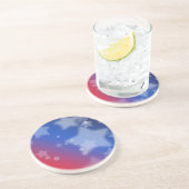 Rood wit en blauw Onderzetter zandsteen (Zijkant)