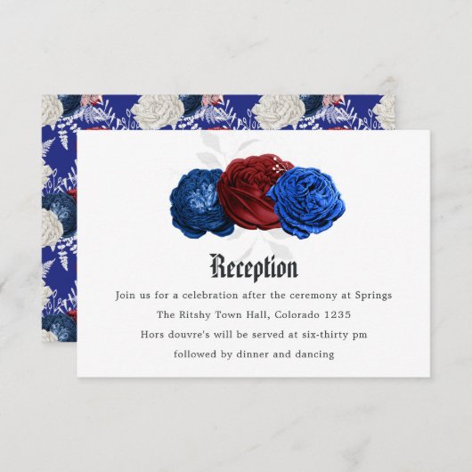 Rood wit en blauw op 4 juli jl. informatiekaartje (Voorkant / Achterkant)