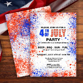 Rood, wit en blauw op 4 juli kaart