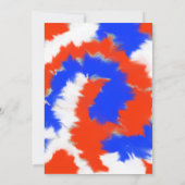 Rood, wit en blauw op 4 juli kaart (Achterkant)