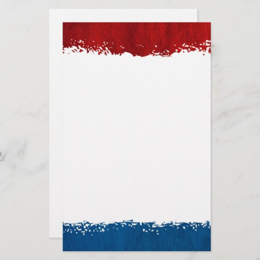 Rood wit en blauw papier (Voorkant / Achterkant)