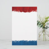 Rood wit en blauw papier (Staand voorkant)