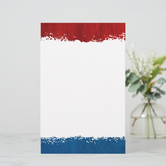 Rood wit en blauw papier (Staand voorkant)