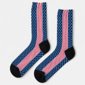 Rood Wit En Blauw Patriot  Sokken (Links)