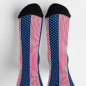 Rood Wit En Blauw Patriot  Sokken (Top)