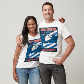 Rood, Wit en Blauw Patriot T-shirt (Unisex)