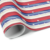 Rood, wit en blauw patriotticum cadeaupapier (Rol Hoek)