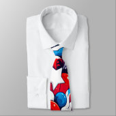 Rood, wit en blauw patriotticum stropdas (Gebonden)