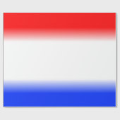 Rood Wit en Blauw Patriottisch Cadeaupapier (Vlak)