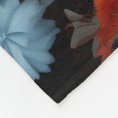 Rood wit en blauw patriottisch fleece deken (Hoek)
