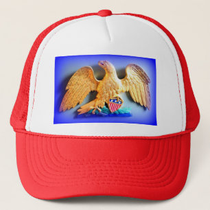 rood wit en blauw patriottisch gouden adelaar pet