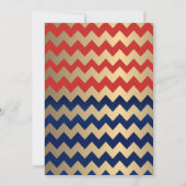 Rood, wit en blauw patriottisch huwelijk kaart (Achterkant)