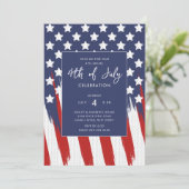 Rood wit en blauw patriottisch kaart (Staand voorkant)