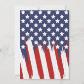 Rood wit en blauw patriottisch kaart (Achterkant)