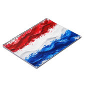 Rood Wit en Blauw patriottisch Notitieboek (Linkerzijde)