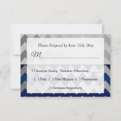 Rood, wit en blauw patriottisch Star Weddenschap RSVP Kaartje (Achterkant)